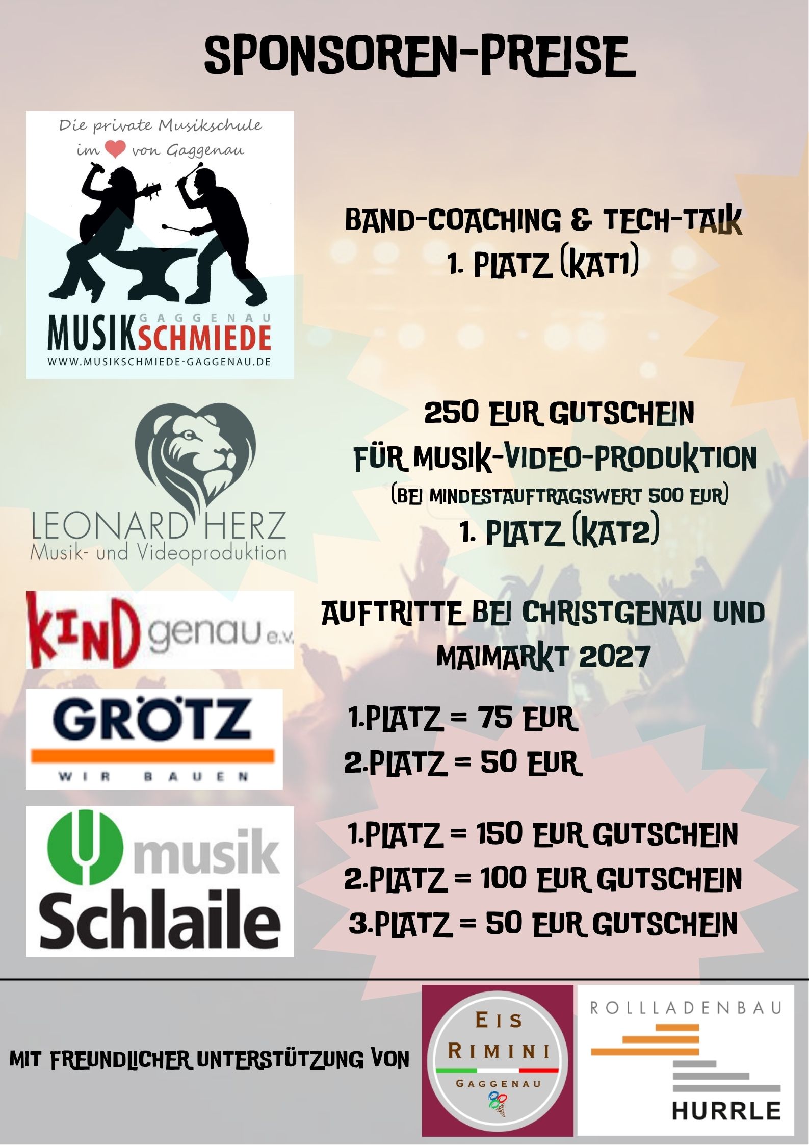 Preise Get on Stage 2027 Musikschmiede Gaggenau Musikschule Murgtal Preise Get on Stage 2027 Musikschmiede Gaggenau Musikschule Murgtal